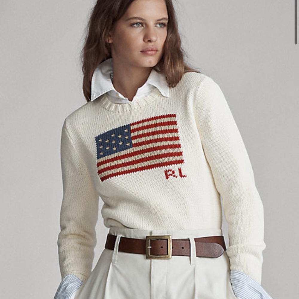 Ralph Lauren American Flag Sweater